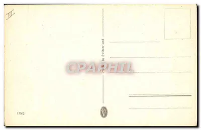 Vogel op tak van kersboom in bloei — berglandschap — A. Schäfer, n° 175/2 — Achterkant