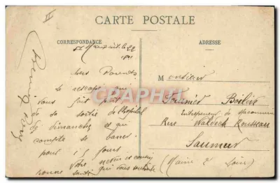 Os Aéreos — caricatura de um piloto e de um passageiro — editor C. Lamy, 1910 — Verso