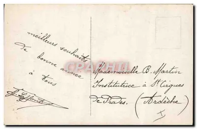 Piloto em avião biplano — Boa Ano — REX 4248 — Verso