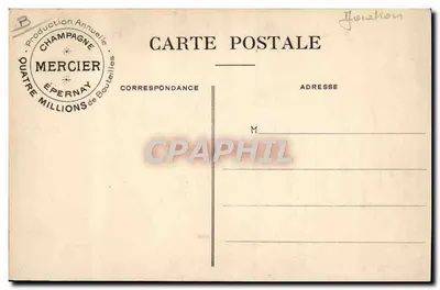 Grande Semana de Aviação da Champagne — Vista geral das Tribunas — Coleção do Champagne Mercier, Épernay — Verso