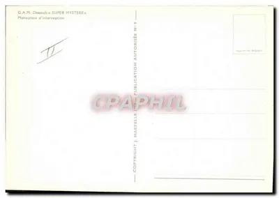 Dassault Super Mystère — monoplace do interwencji N°4 — wydanie J. Maezelle — Rewers