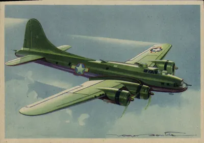 Boeing "Forteresse volante" — bombardiere diurno — Edizioni Photochrom - Toulouse
