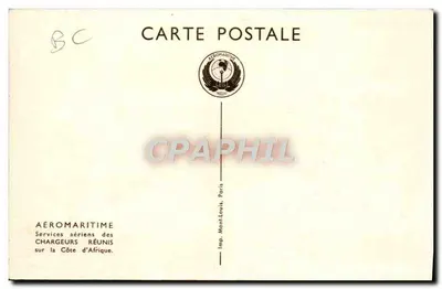 Linie Dakar-Pointe Noire: Tanken in Port Gentil — Aéromaritime, Serie n° ? — Rückseite