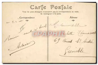 Dirigible « PATRIE » — vuelo con avión suspendido — editor desconocido, n° 2405 — Reverso