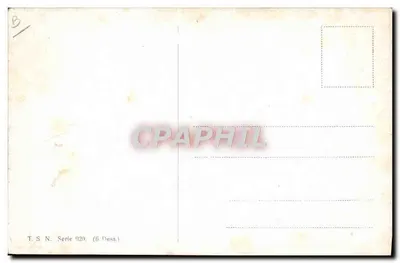 Zeppelin em voo — ilustração — T.S.N. Série 920 — Verso