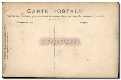 Le Dirigeable "Ville de Paris" — survol de la Tour Eiffel — éditeur Marque "EtOile", n° A — Verso