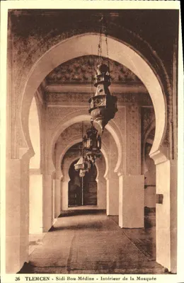 Tlemcen - Sidi Bou-Médine - Interior da Mesquita
