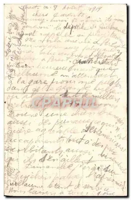 Rzym — Pantheon Agryppy — widok na Pantheon z fontanną i obeliskiem — wydawca nieznany — Rewers