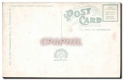 Colunata, Estação Union — Washington D.C. — Pub. by The Washington News Co. — Verso