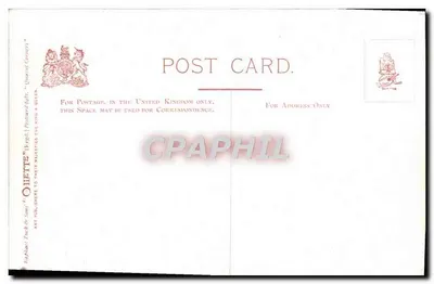 Mareabaixo, Porto de Torquay — pintura — Raphael Tuck & Sons — Verso