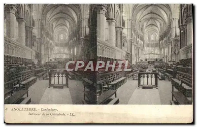 Canterbury - Interior da Catedral - Imprensa Fotográfica Nova, Paris, n°8