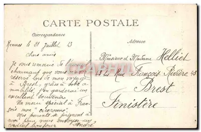 Rennes — Au Thabor — La Grande Cascade — La Bretagne — Rewers