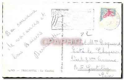 Le Gouffre — Tregastel — wydawca Cie des Arts — Rewers