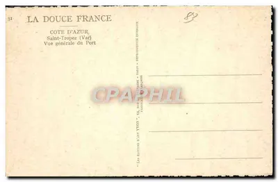 Saint-Tropez (Var) — Ogólny widok portu — Les Éditions d'Art Yvon, Paryż — Rewers