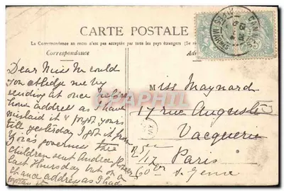 Isla de San Honorato — Avenida de los Cipreses — P. L. Maillan, librero-editor, Cannes — Reverso