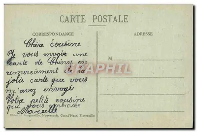 Chiny - A Capela Nossa Senhora de Luxemburgo — editor Longueville, Grand'Place, Florenville — Verso