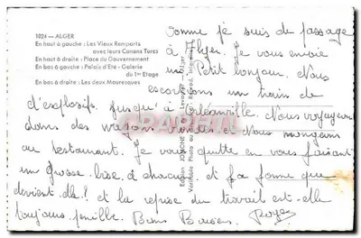 Alger — Souvenir d'Alger — Wydawnictwo Jovone — Rewers