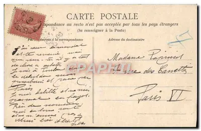 Cherbourg — Plaża i Kasyno — kolekcja AVI, nr 54 — Rewers