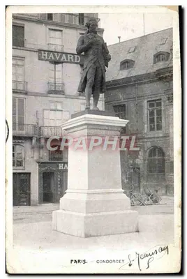 Bilhete postal antigo Paris Condorcet