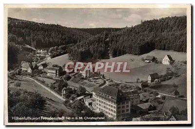 Höhenluftkurort Freudenstadt — 740 m acima do nível do mar. Christophstal — Editor: Echte Photographie