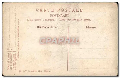 Bruxelas - Grand' Place — editor D. T. C., Antuérpia — Verso