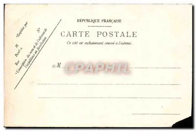 Bilhete postal antigo Roubaix A Igreja de Santo Antônio de Padova — Verso