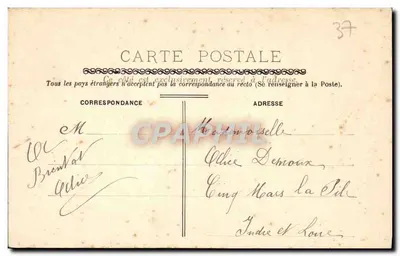 Ussé (Indre-et-Loire) — A Capela do Castelo — Editor anônimo, n° 229 — Verso