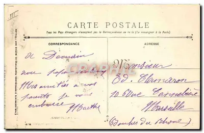 Catástrofe do encouraçado LIBERTE — 25 Setembro 1911 — Editor não visível — Verso