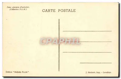 Na kolei — Odejście i przyjazd — Wydanie «Bulletin P.L.M.» — Rewers
