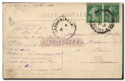 H. Wald, inżynier-awiator, na biplanie Caudron — Coll. K. Poidatz Photo-Edit - Le Gétoix — Rewers