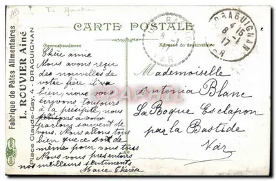 Traversata del Canale della Manica — Blériot in vista di una nave a vela — L.V. & Cie — Verso