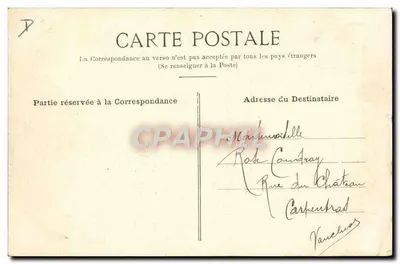 De la Touloubre na swoim 85 ch* Darracq — Circuit de Montray — wydawca nie widoczny — Rewers