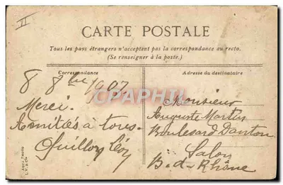 Circuit de la Sarthe — Les 4 Routes ou la Demblaine — éditeur Sévigny & Cie, n°178 — Back