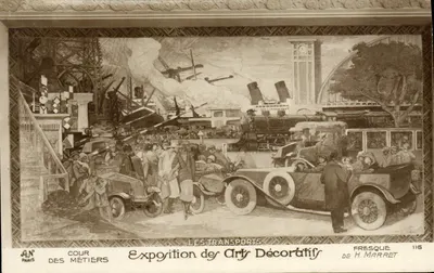 Os Transportes — Exposição dos Artes Decorativas — Fresco de H. Marret — n°116