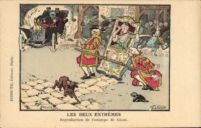 Os Dois Extremos — Reprodução da gravura de Célos — Kossuth, Editor, Paris