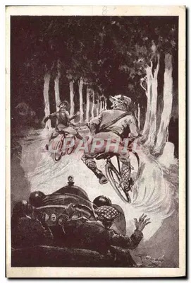 Os Ciclistas — Os Incidentes da Estrada — Aquarelas de G. Conrad