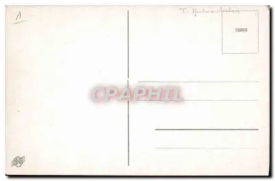 Casal recém-casado — casal em um carro azul com coração — editor WHILS, n° 7239/2 — Verso