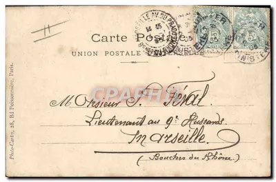 Conducente di automobile — Parigi — Photo-Cartes, Parigi, n° 466-B — Verso