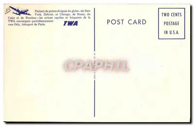 Veld van Orly — Parijs — TWA — Achterkant