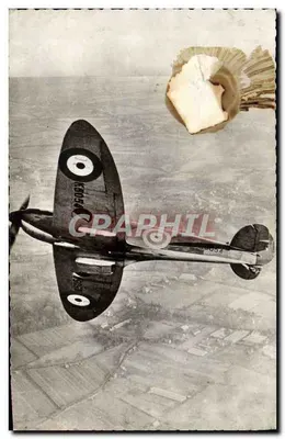Cartolina moderna Aereo Aeronautica Royal Air Force Vickers Supermarine Spitfire