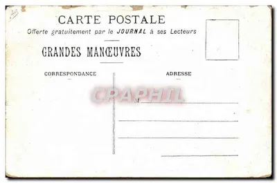«République» podczas Wielkich Manewrów Środkowych 1909 — wydawnictwo „Journal des Manœuvres — Rewers