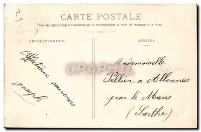 Toul - O Dirigível Lebaudy - Nos Céus — Laurent, editor, Toul — Verso