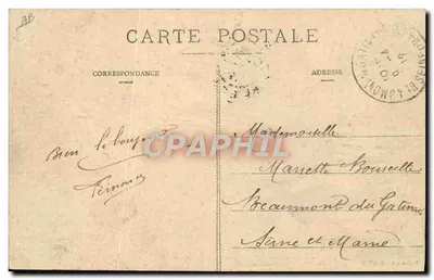 Dirigível Adjudant-Vincenot — Toul ilustrado — Prathernon, editor, Toul — Verso