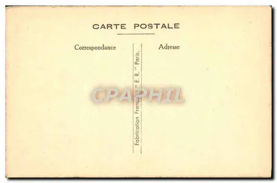 Paisagem com pássaros — edição E.R. Paris — carta postal — Verso