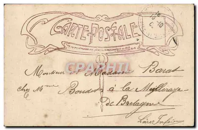 Mulher jovem sorridente com buquê — cartão postal do Opéra — n° 5889 — Verso