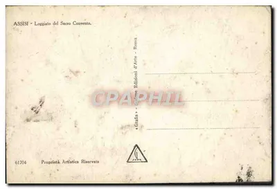 Assisi — Loggiato del Sacro Convento — Éditions d'Art Roma, n° 61704 — Rewers