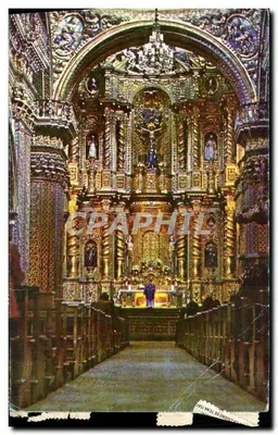 Bilhete postal moderno Quito Igreja La Compania