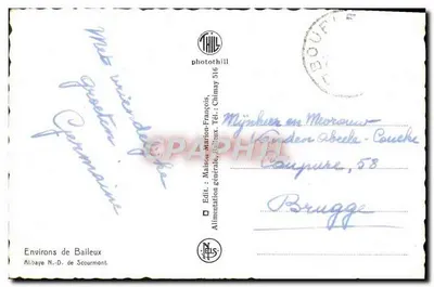 Abp. N.-D. de Scourmont — Otoczenie Baileux — wyd. Thil, Chimay 516 — Rewers