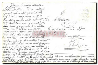 Andermatt — widok z lotu ptaka z drogą Oberalp — nr 1070 — Rewers