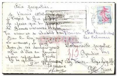 Vista da costa em Saint-Quay-Portrieux — editor não visível, número de série não legível — Verso